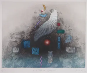 Heinz Voss - Kleurenets, In der Tiefe (...) - Ingelijst kopen? Bied vanaf 1!