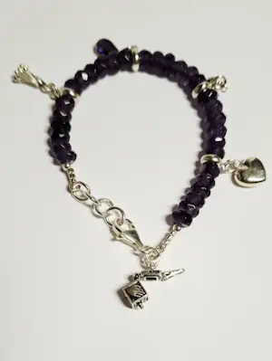 Nieuwe zilveren Armband van natuurlijke facetgeslepen Amethist kopen? Bied vanaf 80!