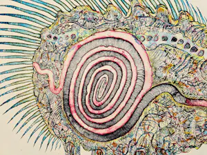 Bernhard Jäger - UNIKAT (persönliches Exemplar) Große farb-Lithografie "stachelschwein" signiert kopen? Bied vanaf 56!