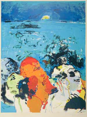 Kees van Bohemen - Litho, Nachtfeest verkocht voor € 120!