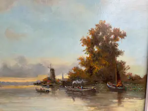 Jan Albers - Hollands polderlandschap kopen? Bied vanaf 75!