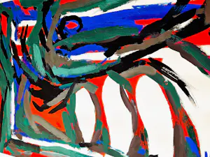 Henk Hesselius - Grote expressionistisch abstracte jaren 60 Gouache op papier - gesigneerd kopen? Bied vanaf 78!