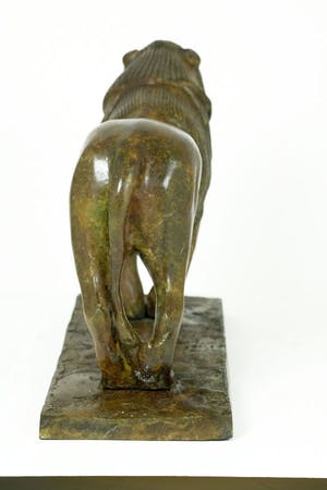 Brons (Onbekend) - Beeld van staande leeuw kopen? Bied vanaf 275!