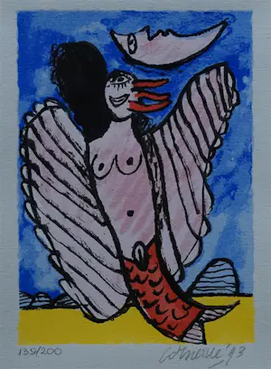 Corneille - ingelijste litho: - 1993 (nette lijst!) kaufen? Bieten Sie von 225!