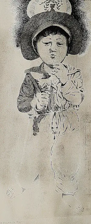 Herman Berserik - Zeer kleine oplage (25) Ets - De jonge Snoeper - gesigneerd kopen? Bied vanaf 21!