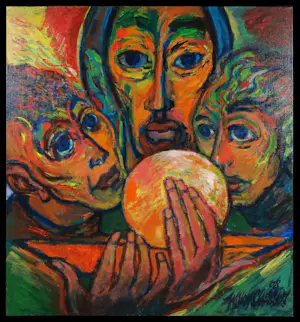AcheterWillem Claassen - Acryl op doek, Emmaus (Groot!)? Enchérissez de 1!