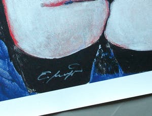 Ernst Fuchs - Kopfsammlerin -Giclee op linnen-Groot formaat- 2012 -handgesigneerd kopen? Bied vanaf 99!