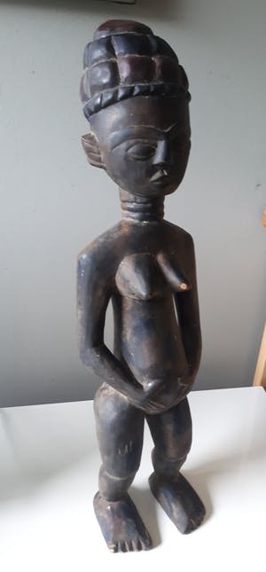 Akan - ASHANTI / ASANTE / FANTE Vruchtbaarheidsbeeld 62 cm - Geen minimum ! kopen? Bied vanaf 1!