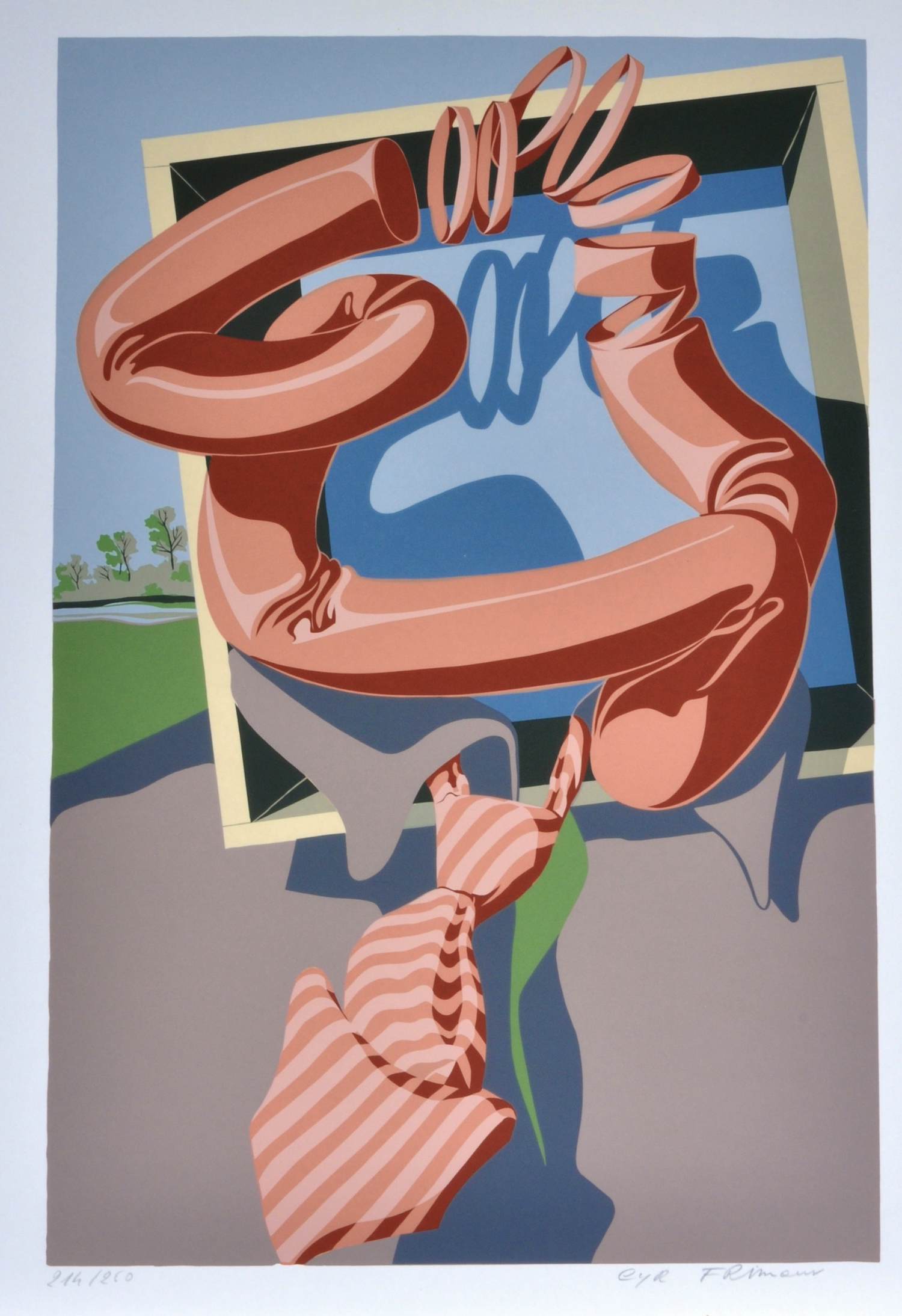 Cyr Frimout - Zeefdruk - Gesigneerd - 54x42 cm - 1977 kopen? Bied vanaf 35!