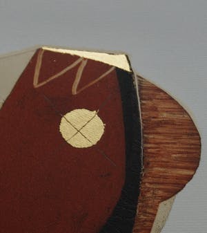 Jan Naezer - etscollage met bladgoud kopen? Bied vanaf 20!