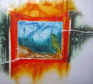 Ton Diekstra - Val van Icarus -kleurenets- verkocht voor € 45!