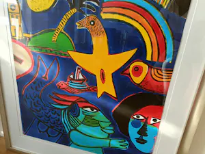 Buy Corneille - Na regen komt zonneschijn.Vrij zeldzaam groot werk in pracht lijst? Bid from 775!
