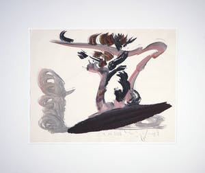 Niet of onleesbaar gesigneerd - Acryl op papier, Zonder titel (Groot) kopen? Bied vanaf 1!