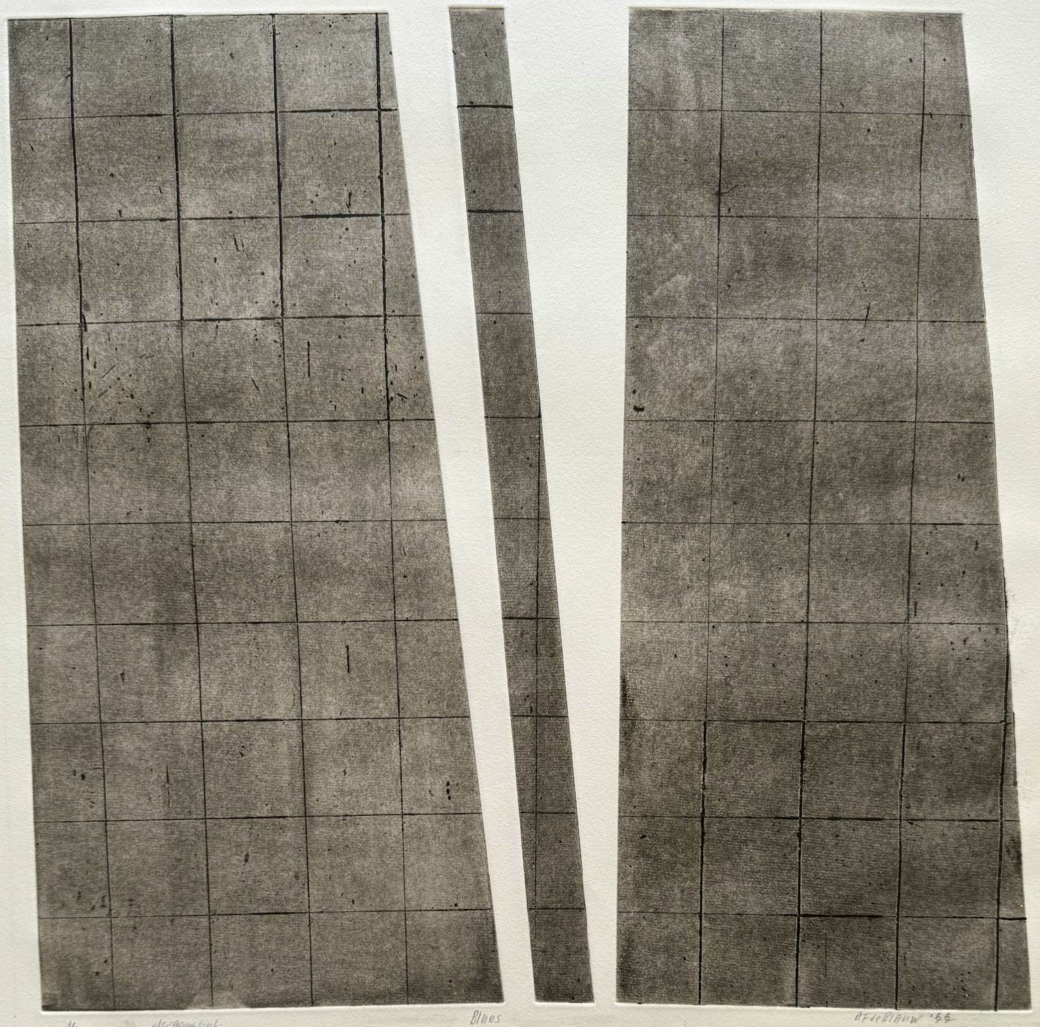 Arnoud de Blauw - ets-aquatint/droge naald op papier | 'Blues' | 1977 (UNIEK WERK) kopen? Bied vanaf 10!