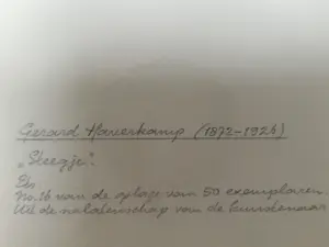 Gerrit Haverkamp - Steegje kopen? Bied vanaf 30!