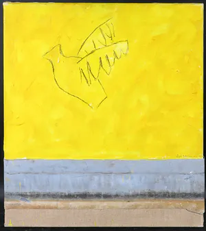 Ilja Walraven - Gemengde techniek op doek, Icarus urn kopen? Bied vanaf 1!