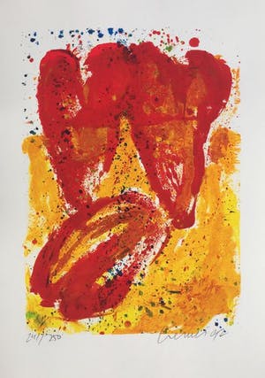 Jan Cremer - ‘Hartentulp’ - grote zeefdruk uit 1992. kopen? Bied vanaf 175!