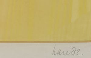 Harr Scheffer - Gouache, Haven Lelystad - Ingelijst kopen? Bied vanaf 1!