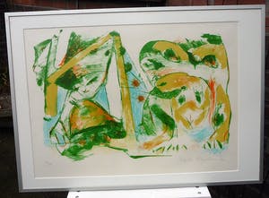 Martin Engelman - Ingelijste litho -1973- kopen? Bied vanaf 1!