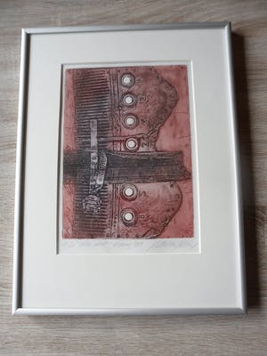 Enric Adsera Riba - Zeefdruk. Titel, "Colte Obest". kopen? Bied vanaf 15!