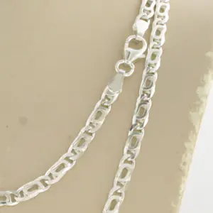 Zilveren valkenoog schakel collier – 60 cm lang - 11.6 gram kopen? Bied vanaf 75!