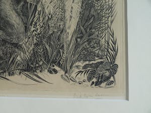 Erik Thorn Leeson - Ingelijste gravure , Pan & Syrinx – 1952 : Prix de Rome Grafische Kunst kopen? Bied vanaf 75!