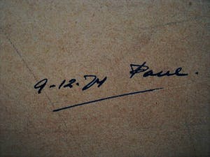 Paul de Lussanet - Figuratief Abstract Pastel "Compositie met Fantasiedier " gesigneerd 1974 kopen? Bied vanaf 1!