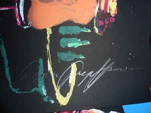 Espen Hagen - Grote hand gesigneerde zeefdruk 'Six ladies at The black bar'. kopen? Bied vanaf 40!