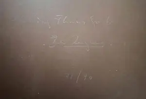 Ben Zegers - "Picking Flowers for the Blind" - gesigneerde prent/collage uit 1993 kopen? Bied vanaf 65!