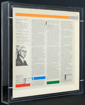 David Hockney - Gesigneerd : Record “Castelnuovo-Tedesco - Guitar Concerto No. 2” in plexi case kopen? Bied vanaf 1190!