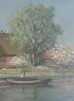 Willem J. Pasman - Zomerse boerderij met bloesembomen kopen? Bied vanaf 75!