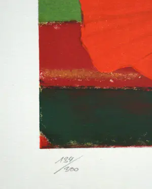 Max Ernst - Rote Blume - Lithografie in beperkte oplage - 1960 - Mourlot - gesigneerd kopen? Bied vanaf 350!