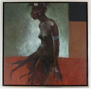 Henny van der Vegt - Zittende donkere vrouw kopen? Bied vanaf 650!