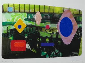 Jelis van Dolderen - Zeefdruk, Paris Metro VI- Ingelijst kopen? Bied vanaf 10!