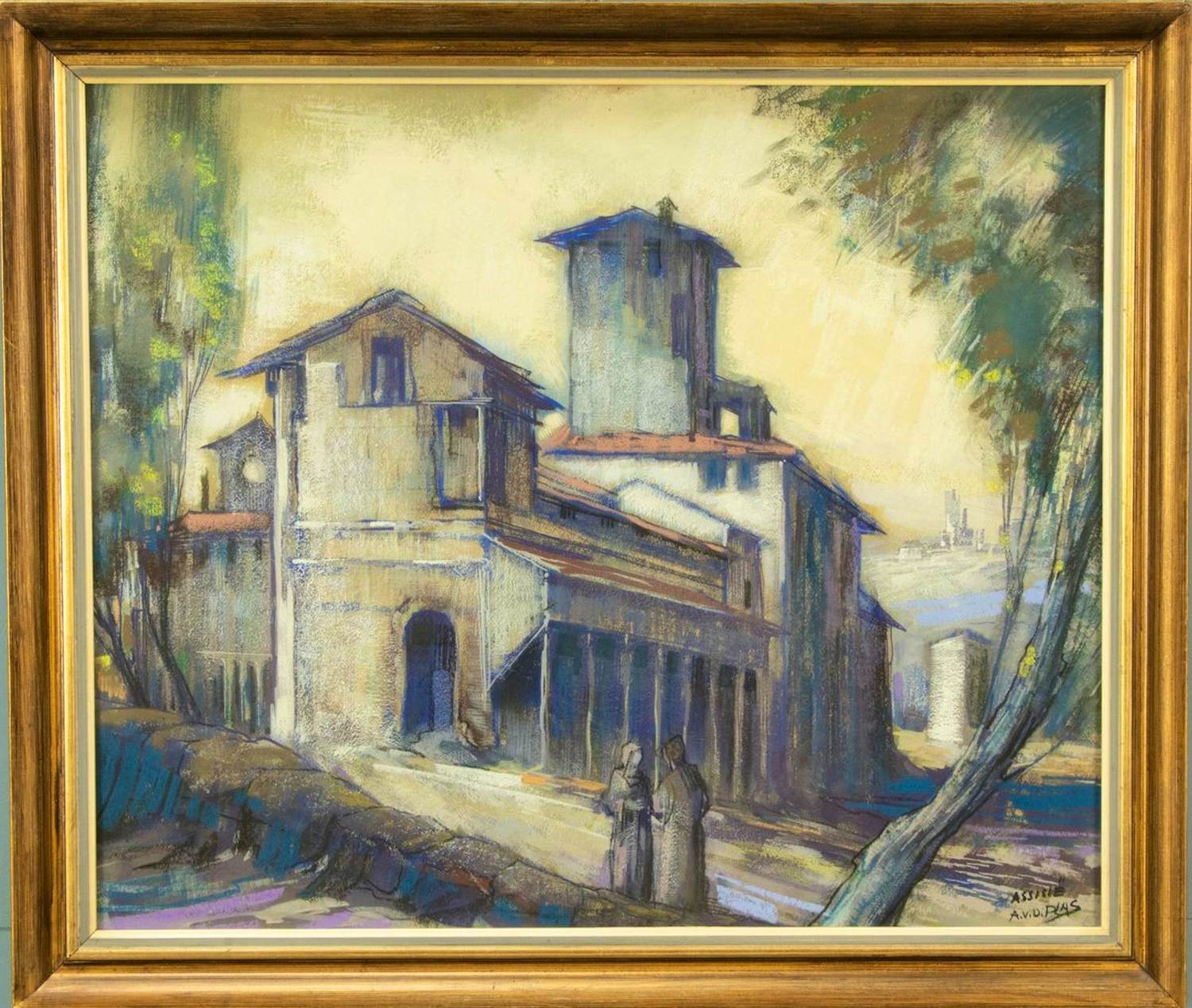 Adriaan van der Plas - Kerk te Assisi kopen? Bied vanaf 280!