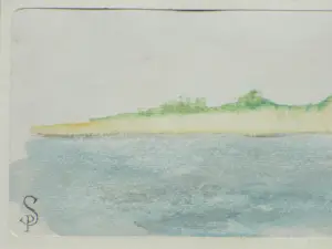 Pieter Starreveld - Waterlandschap bij Veere - Gemengde techniek kopen? Bied vanaf 125!