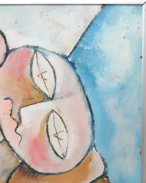 John Lie a Fo - Gemengde techniek op paneel, Haringeters - Ingelijst (Groot) kopen? Bied vanaf 350!