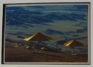 Christo - Umbrella Project for Japan - USA inc. original stofmonster XXL -handgesigneerd kopen? Bied vanaf 139!