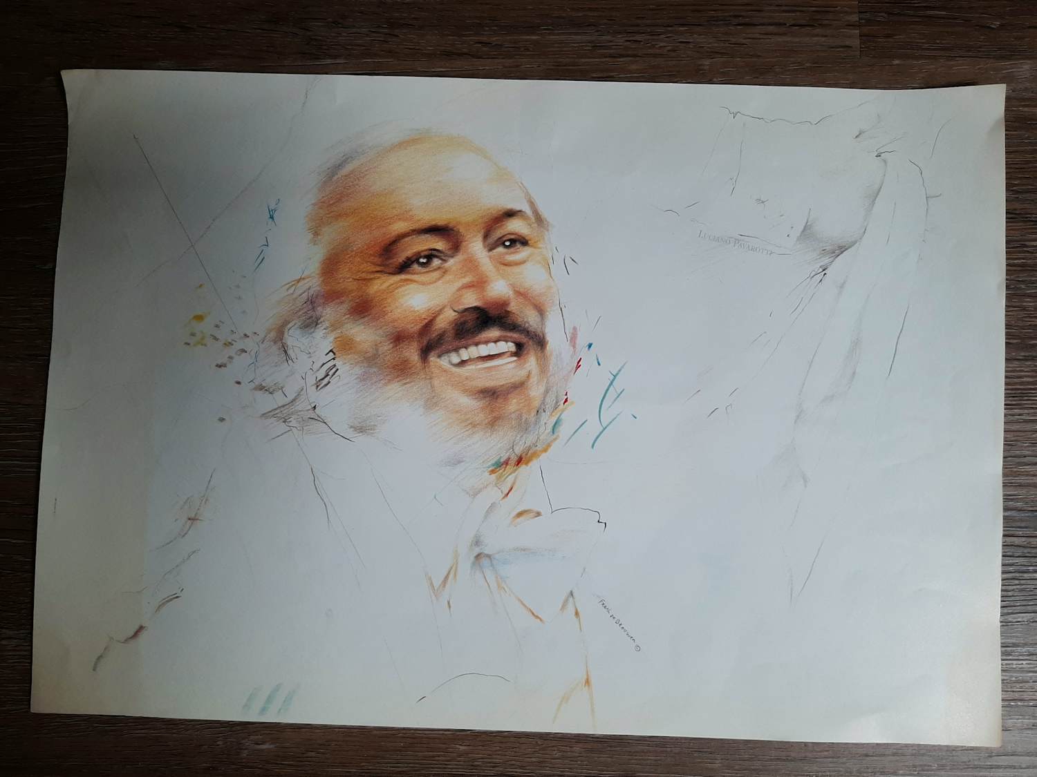 Frank de Brouwer - Portret van Pavarotti kopen? Bied vanaf 225!