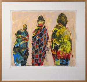 Willem van Scheijndel - Zeefdruk, Malindi - Ingelijst kopen? Bied vanaf 50!