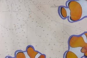 Jan Bollaert - Acryl op papier, China Sea - Ingelijst (Groot) kopen? Bied vanaf 50!