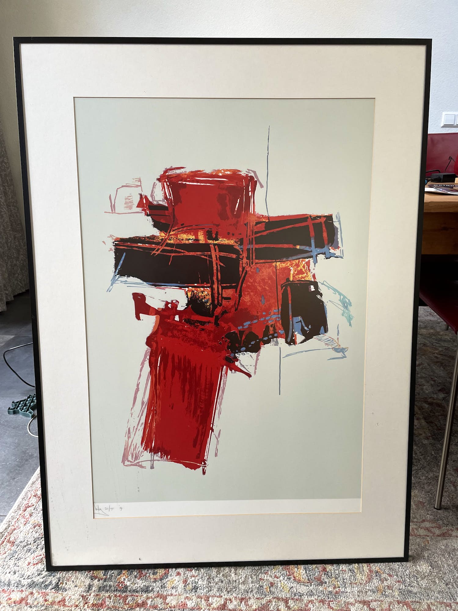Arty Grimm - Zeefdruk - Gesigneerd - ingelijst - Nr. 25 verkocht voor € 85!