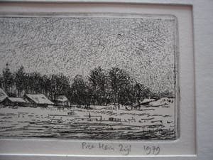 Piet Hein Zijl - Droge naald. Titel, Landschap Wijdewormer. kopen? Bied vanaf 20!
