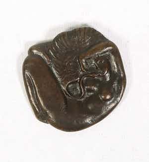 Fred Carasso - Bronzen penning, Leda en de zwaan verkocht voor € 100!