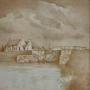 Sjouke Heins - Gezicht op Aduarderzijl kopen? Bied vanaf 60!