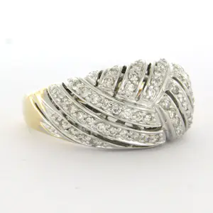 14k gouden ring met briljant geslepen diamanten tot. 0.50ct kopen? Bied vanaf 1500!