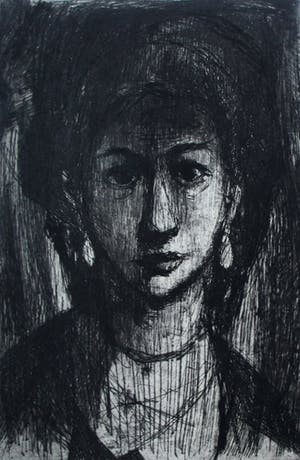 Jan Mensinga - Ets: Le portrait - 1963 kopen? Bied vanaf 55!