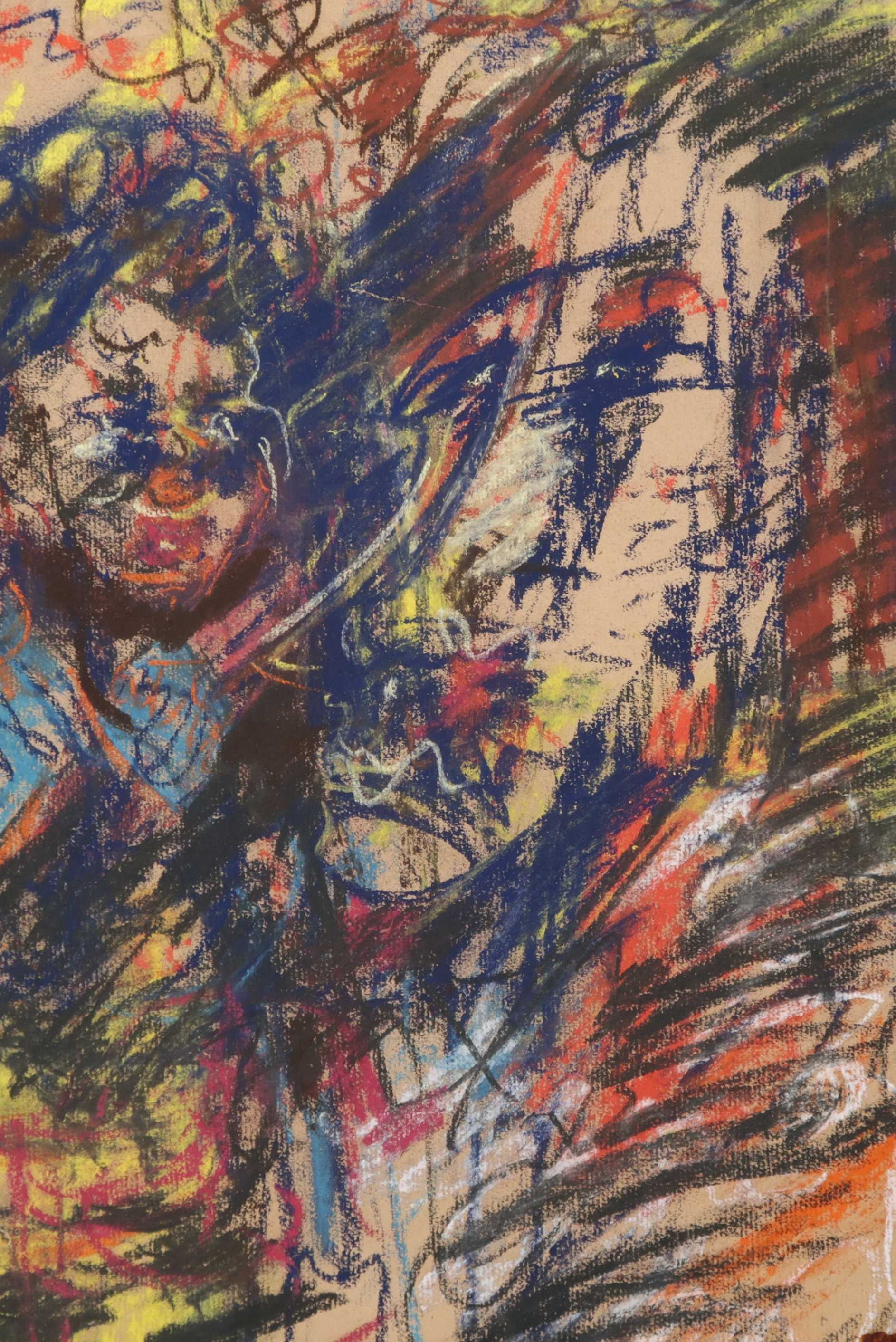 Niet of onleesbaar gesigneerd - Krijttekening, Z.T.  kopen? Bied vanaf 1!