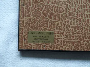 Dirk Harting - Ingelijste pasteltekening , Op kantoor – 1954 - Lijst, 50 x 64 cm kopen? Bied vanaf 100!