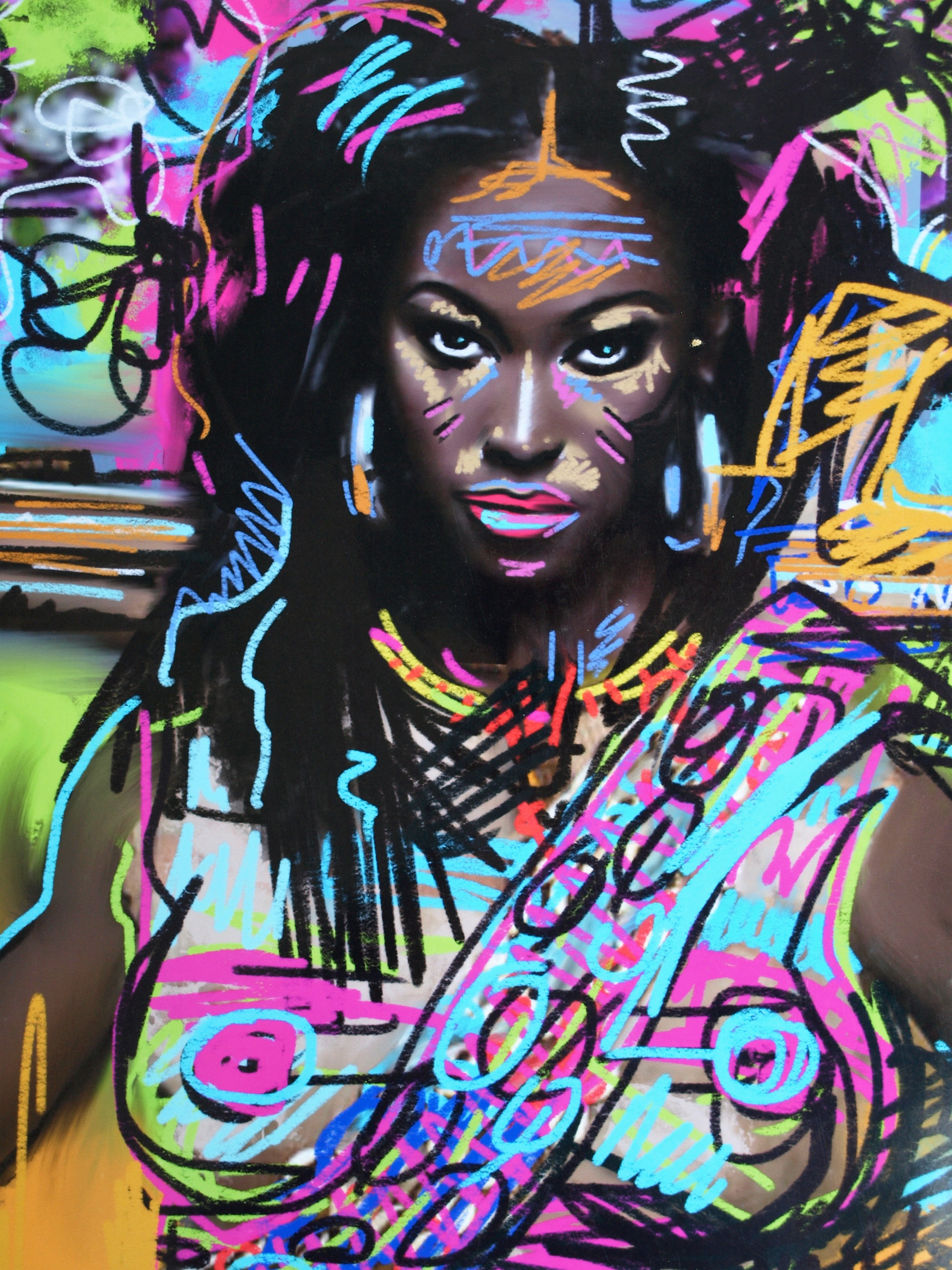 Peter Klashorst - Digitale print op fotopapier – Vrouw – gesigneerd - 2014 kopen? Bied vanaf 1!